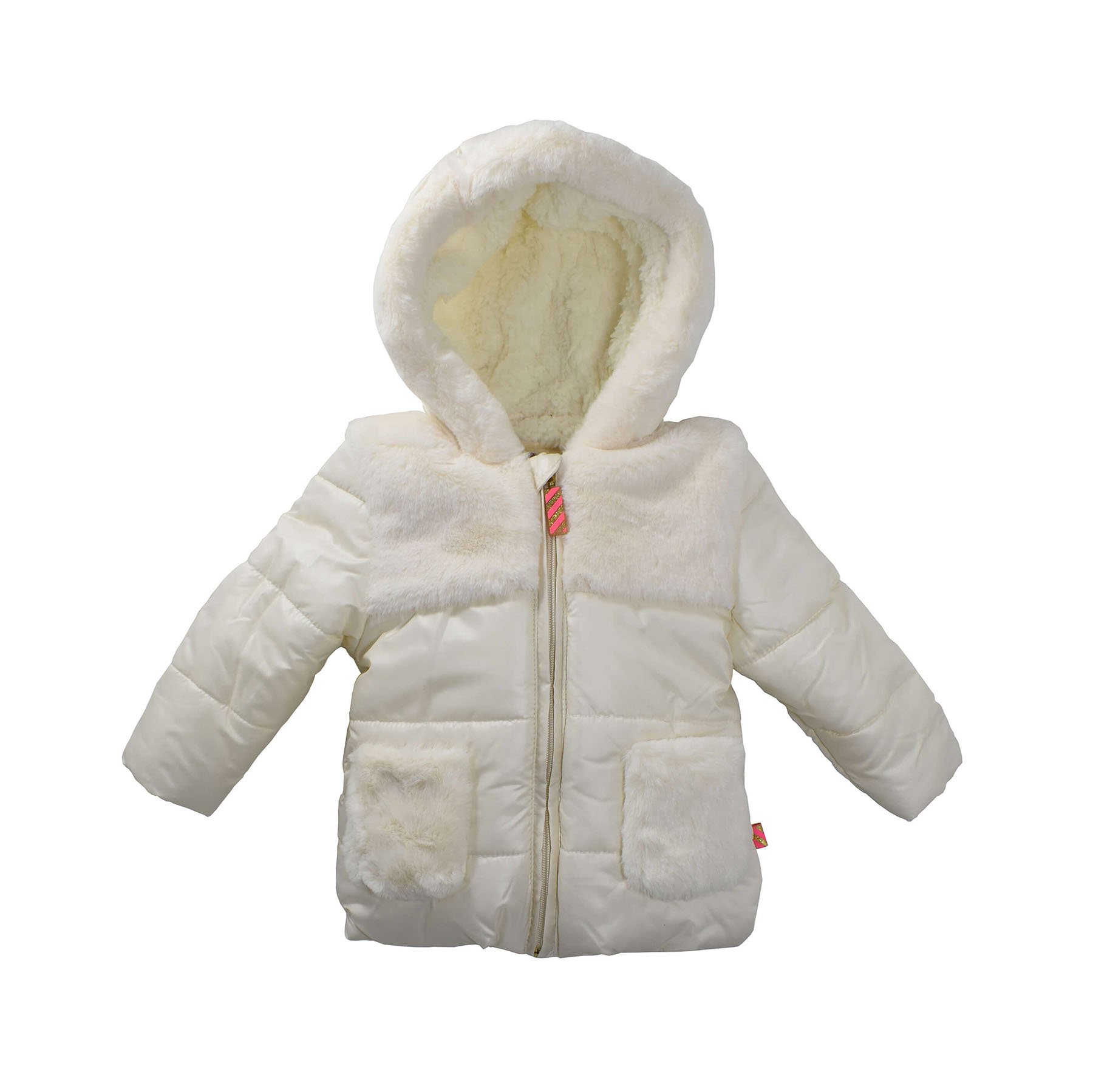 Bebekler için kışlık mont, erkek ve bebek kışlık krem renk mont